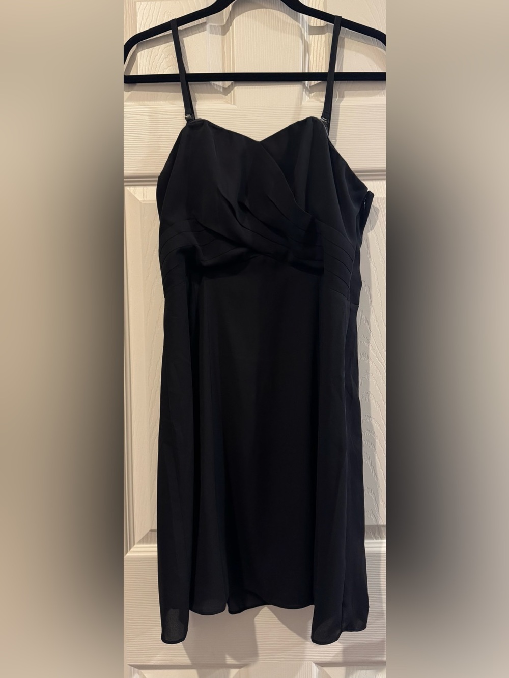 Express Black Strapless Cocktail Dress with Thin Straps
